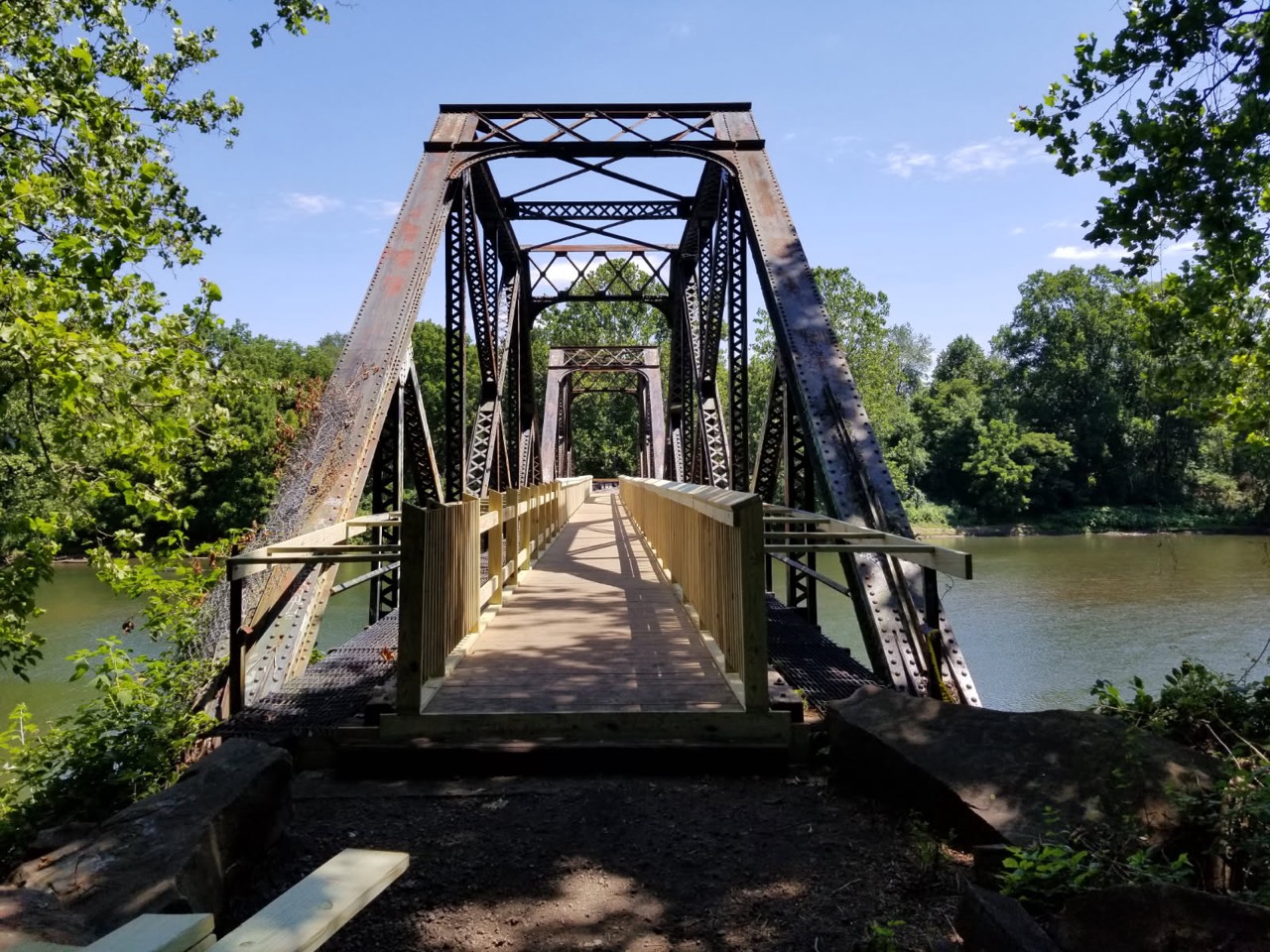 A bridge crossing on the Yough River section near Connellsville